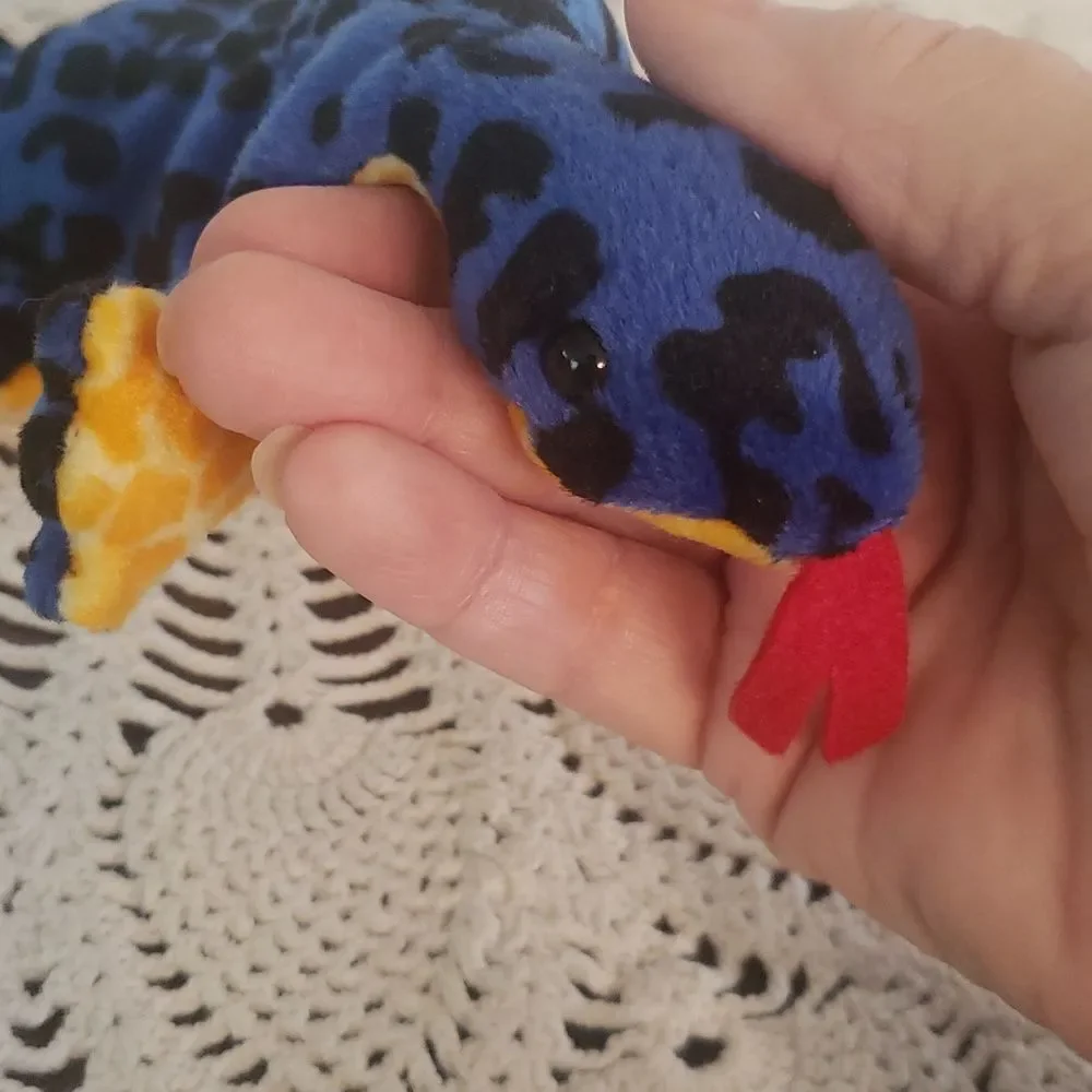 Vintage 1995 Ty Beanie Baby LIZZY the Lizard